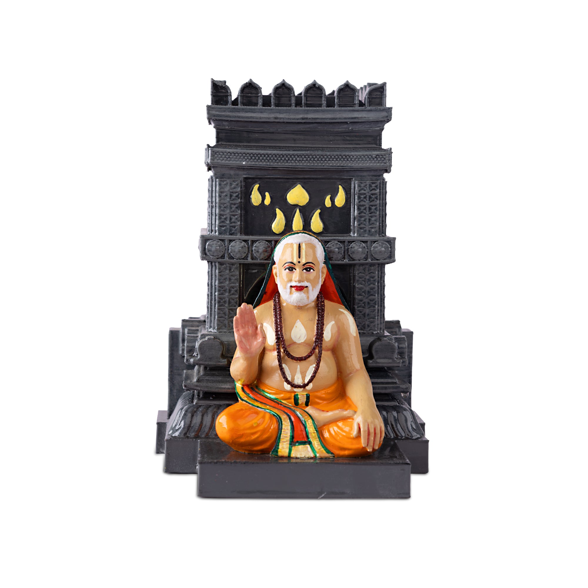 Sri Raghavendra Swami Deity -  Statue With Brindavana