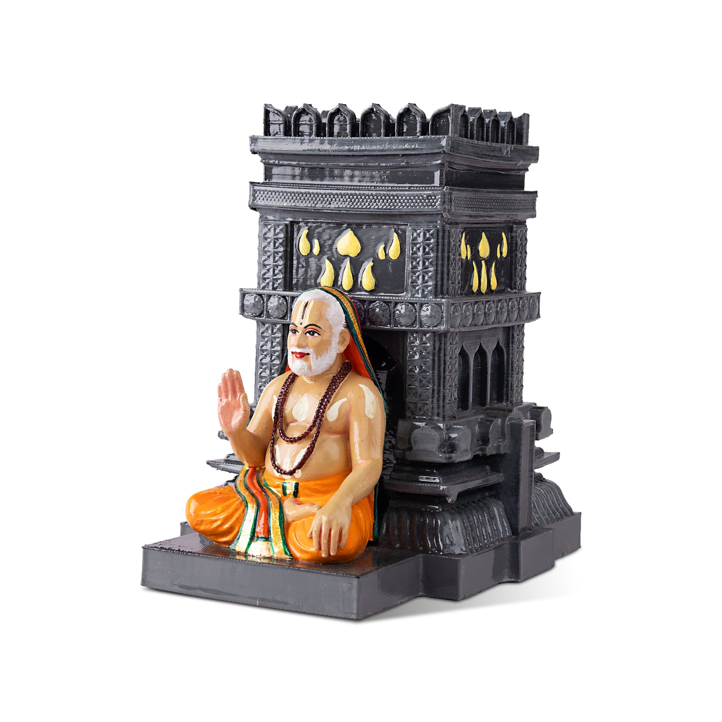 Sri Raghavendra Swami Deity -  Staue With Brindavana